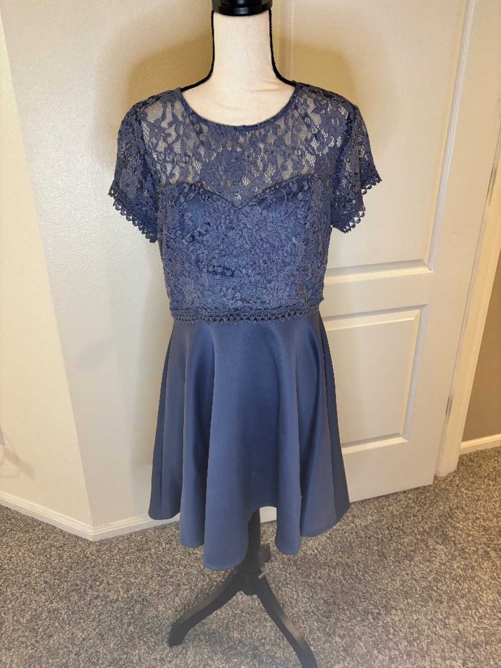 Bluish Grey Dress